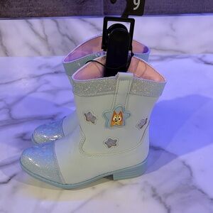 Bluey Light up Blue Glitter Boots